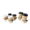 Wholesale disposable 2 compartment paper cup holder